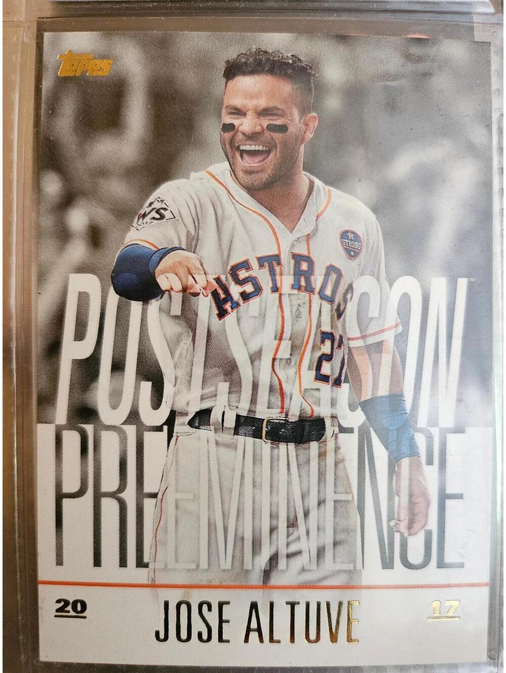 Jose Altuve 2018 Topps Update #PO-22 Houston Astros